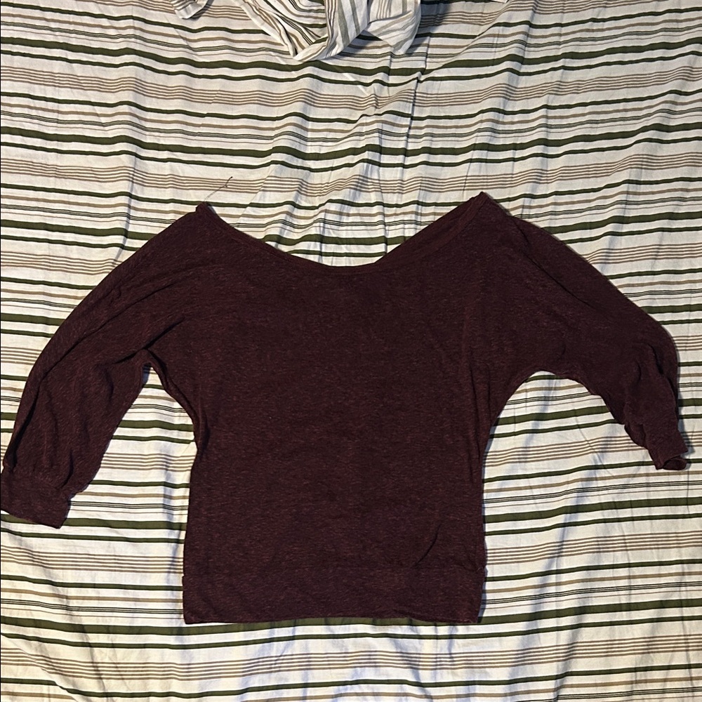Charlotte Russe Maroon Knit Top